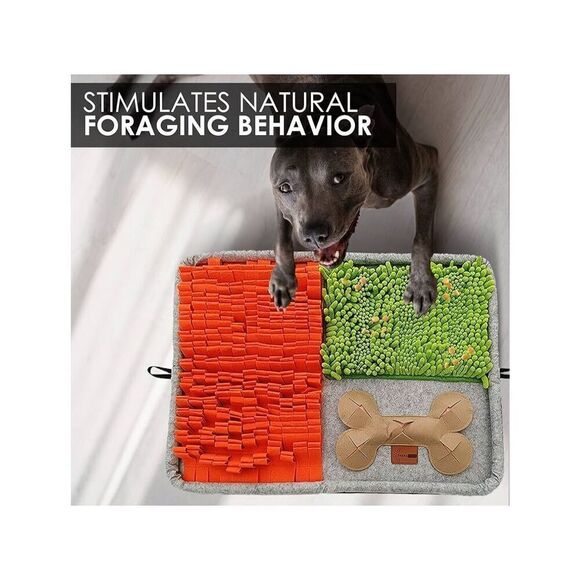New Dog Interactive Snuffle Mat Mental Stimulation Slow Feeding 20" x 28" - Picture 7 of 7